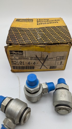 PARKER S2101-4-4 Hyd Fitting 1/4"-18 M NPTFx1/4"-18 MNPTF - Picture 6 of 7