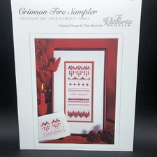 Victoria Sampler CRIMSON FIRE SAMPLER Thea Dueck Cross Stitch Pattern 1998