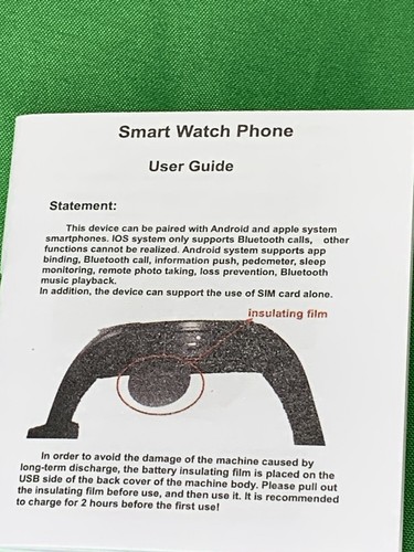 SMART WATCH for Android And Apple Pink Color w/ Brown Band Unisex FREE SHIPPING - Zdjęcie 8 z 16