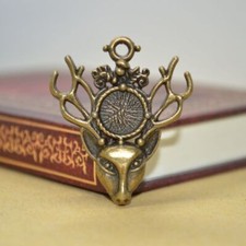 Deer Head Charms Pendants DIY Necklace Bracelet Jewelry Accessories Making 7Pcs