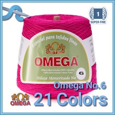 OMEGA NO.6 Cone 1KG by Omega - Soft Yarn 100 Mercerized Cotton Yarn