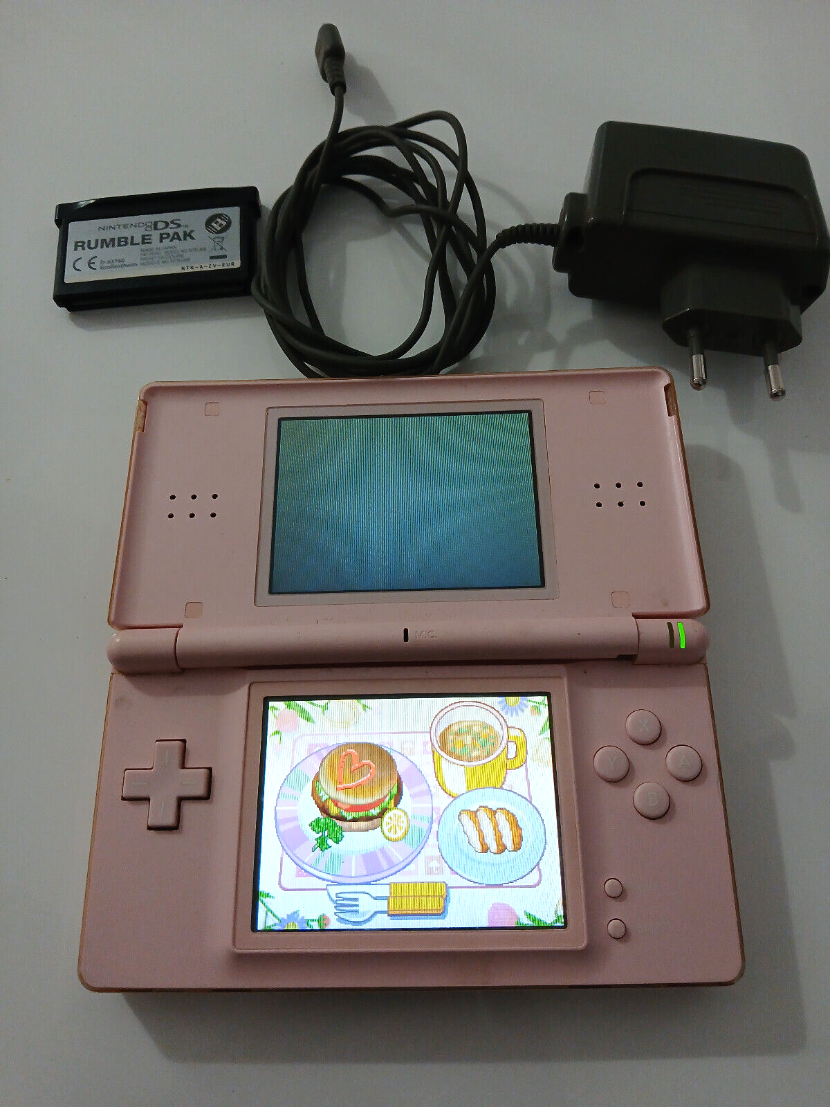Console Nintendo Ds Lite Rosa con Caricatore Gioco e Rumble Pak | eBay