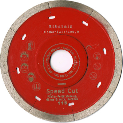 Diamant-Trennscheibe ''Speed-Cut'', 115mm, FSZ, Keramik, für glasierte Fliesen, 