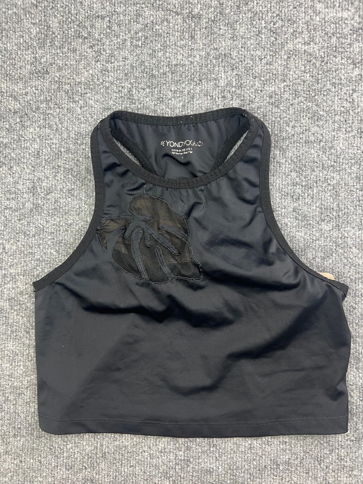 beyond-yoga bra mesh leaf active racerback lined tank-top