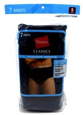 7 Hanes Blue S 28-30 Inch Classics Brief Tagless ComfortFlex Waistband 70-75 CM