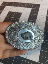 Vintage End of the Trail Horse Belt Buckle Rare