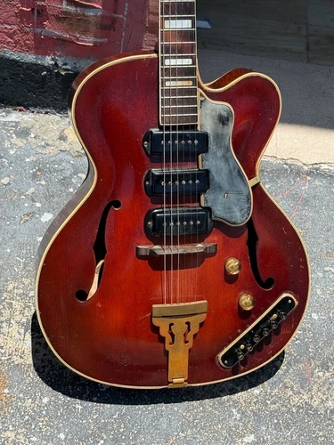 1953 Guild X-350 1st year of production rare 3 pickup w/push button tone control