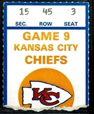 1983 FOOTBALL TICKET COWBOYS CHIEFS TONY DORSETT 2 TD 8,000 yd RUSHING MILESTONE