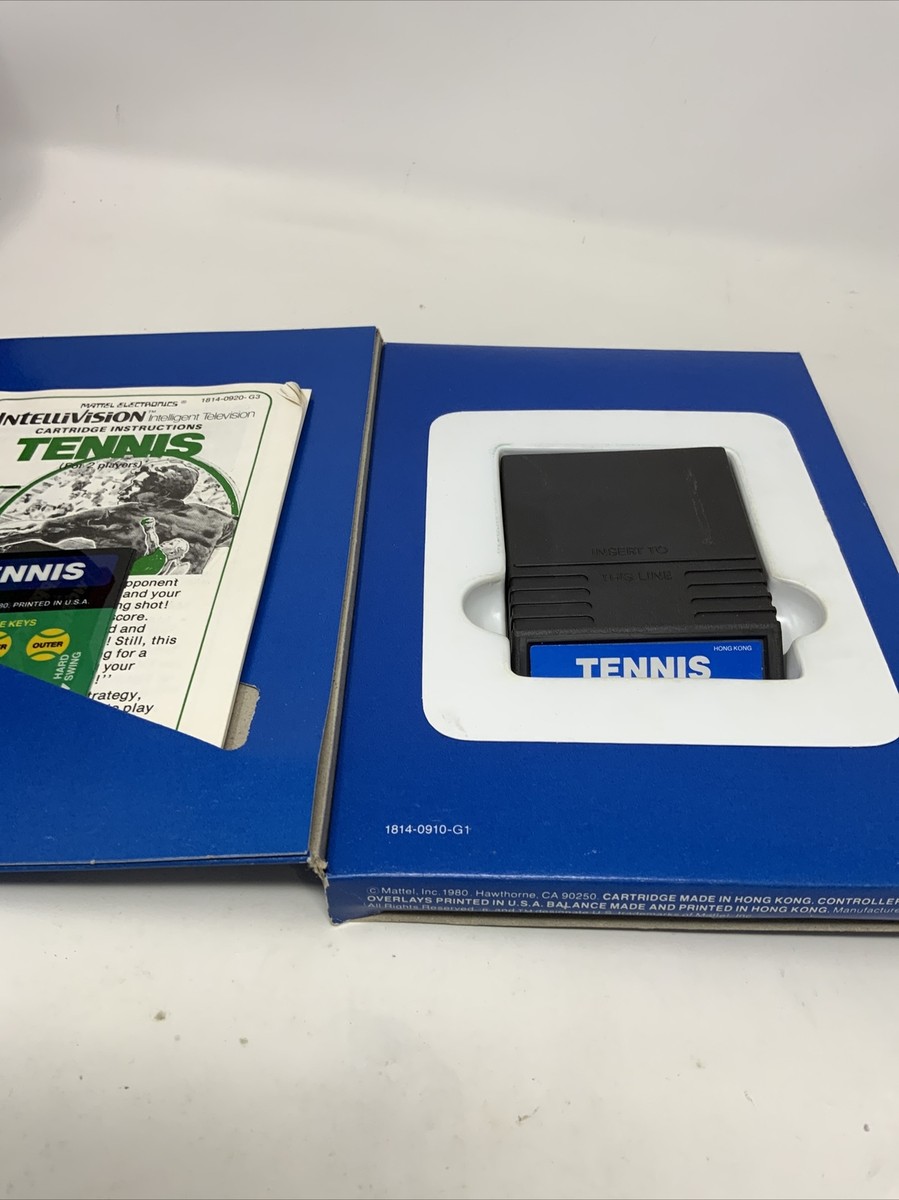 Jeu Tennis Sur Mattel Intellivision - Complet - Occasion Bon état - PEGI 3