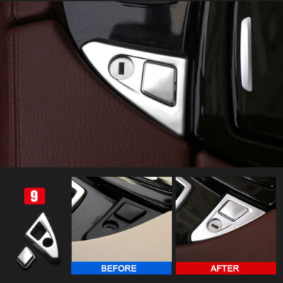 Center Console Panel Armrest Storage Switch Button Trim For BMW 5 Series F10 F18