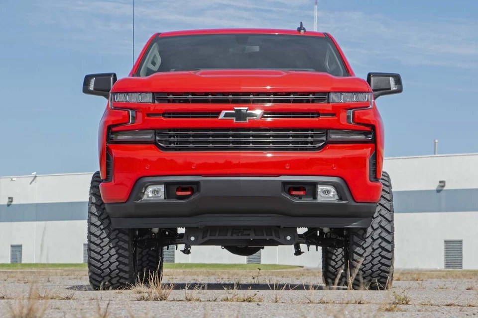 Ganchos de remolque forjados Rough Country para Chevy Silverado 1500 2019-2022 | Rojo - RS132 Foto 3 de 4