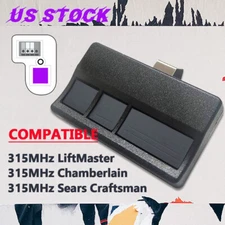 1/2PC Garage Door Opener Remote for Raynor Purple 371RGD 372RGD 373RGD, 315 MHz