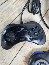 Lot Of 2 Sega Saturn Controllers (1) OEM MK-80116 (1) Interact Eclipse UNTESTED