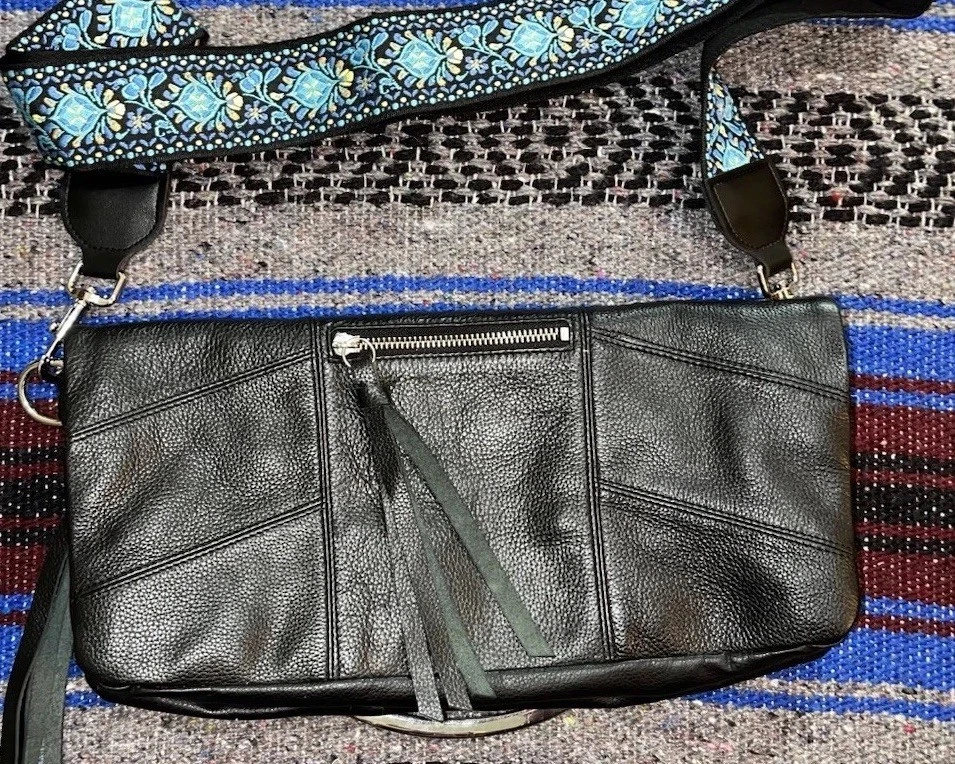 КАЧЕСТВО Foley & Corina кожи трансформируемый сумка с короткими ручками сумочки редкая вышитый ремень EUC - Изображение 2 из 4