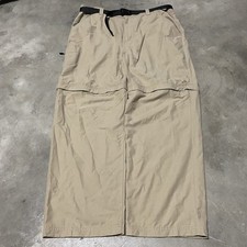 Y2K Nike ACG Hiking Convertible Pants Shorts Mens XL Khaki Outdoor Cargo Swoosh