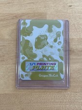 Grayson McCall 2025 Leaf Eclectic Signature Series Football 1/1 Printing Plate