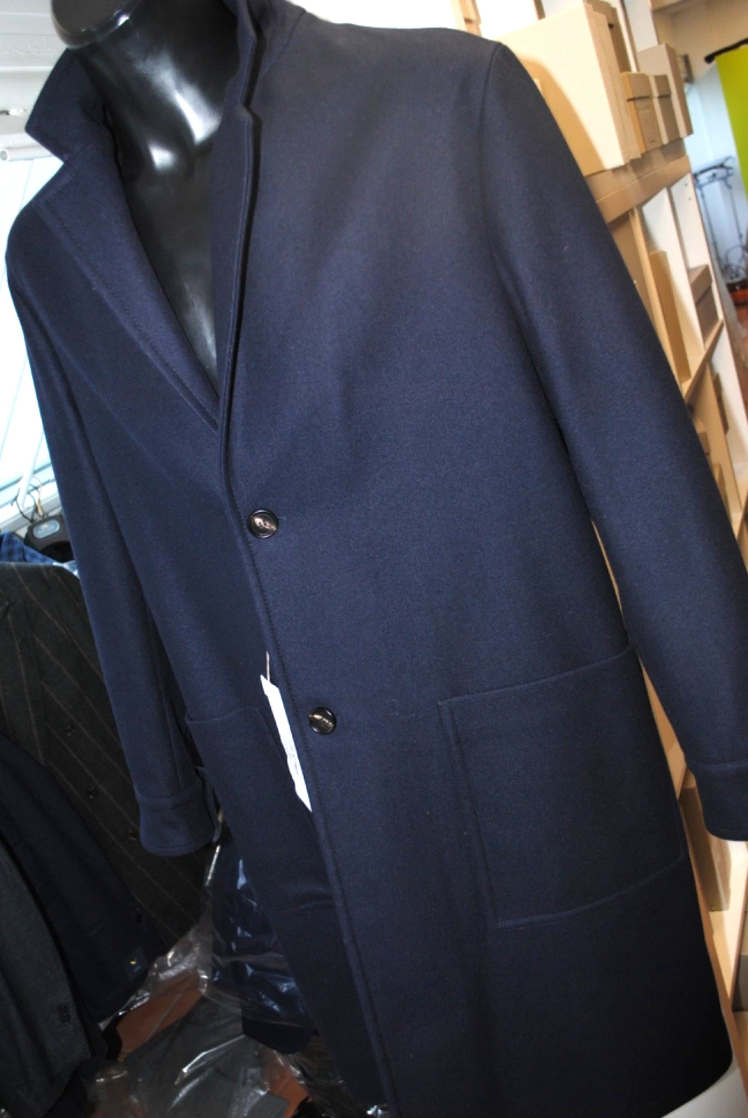 MARNI WOOL CLOTH COAT SIZE 48 BLUE 1250.00 SIGN. LAR-011L image 2