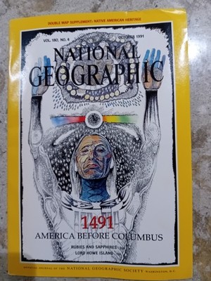National Geographic Vol. 180 No. 4 Oct 1991 | Vintage Magazine | Before Colombus