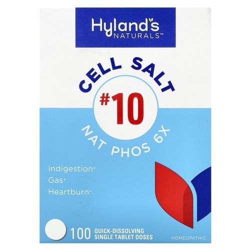 Cell Salt #10, Nat Phos 6X, 100 Quick-Dissolving Single Tablet Doses