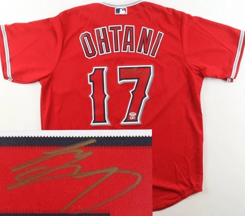 Signed Shohei Ohtani Jersey 2018 Rookie Year Auto Japan Autographed PSA & MLB