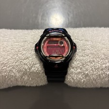 Casio Baby-G Digital Watch BG-169R Black Pink WR 200m New Battery - Works 