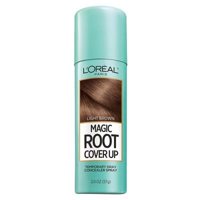 L'Oreal Magic Root Cover Up Gray Hair Spray Light Brown 2 oz