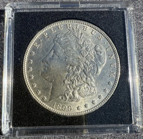 1899 P MORGAN SILVER DOLLAR AU KEY DATE BEAUTIFUL COIN!