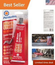 Right Stuff 90 Minute Red High Temp Gasket Maker - Fast 90-Min Cure, 3 Oz