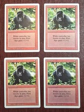 (4x) Kird Ape - MtG Revised/3rd Edition - Common NM 1994