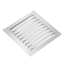 8 x 8 Inch Vent Cover 304 Stainless Steel Air Grille Ventilation Silver Tone