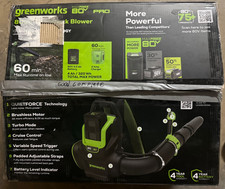 Greenworks 80v 800cfm Backpack Leaf Blower 4ah Battery Rapid Charger Greenworks 80v 800cfm Backpack Leaf Blower 4ah Battery Rapid Charger