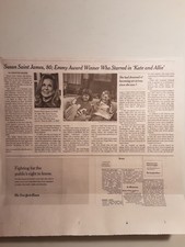 Susan Saint James New York Times Obituary - Actress McMillan & Wife Kate & Allie