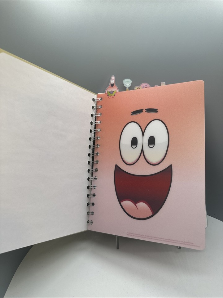 Nickelodeon Spongebob Squarepants Tab Journal Notebook, Spiral Bound ...