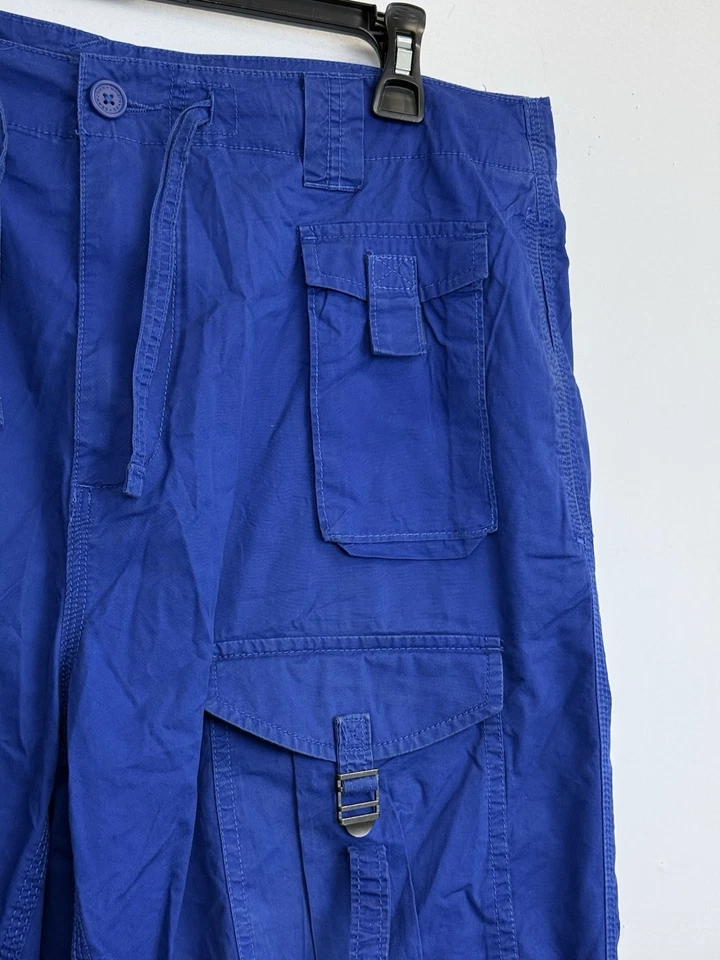 Sean John Baggy Cargo Shorts Men’s 36x14 Actual (38x14) Blue - Image 3 of 4