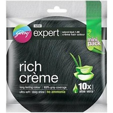 Godrej Expert Rich Creme Hair Colour Natural Black Pack of 5