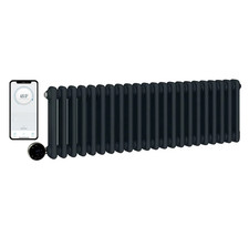 Wifi Electric Traditional Anthracite 2/3 Column Radiators Smart Heating