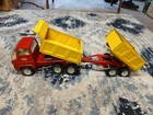 ORIGINAL RARE 1970s TONKA TURBINE DUMP W/ PUP TRAILER