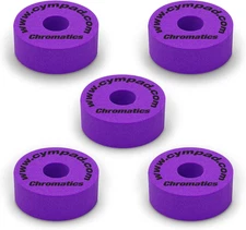 Purple Chromatics Foam Cymbal Pad Set – High-Density Memory Foam Washers for Enh