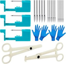 14G 16G 20G Body Piercing Kit for Belly Button/Lip/Tongue/Ear/Nose/Eyebrow/Nippl