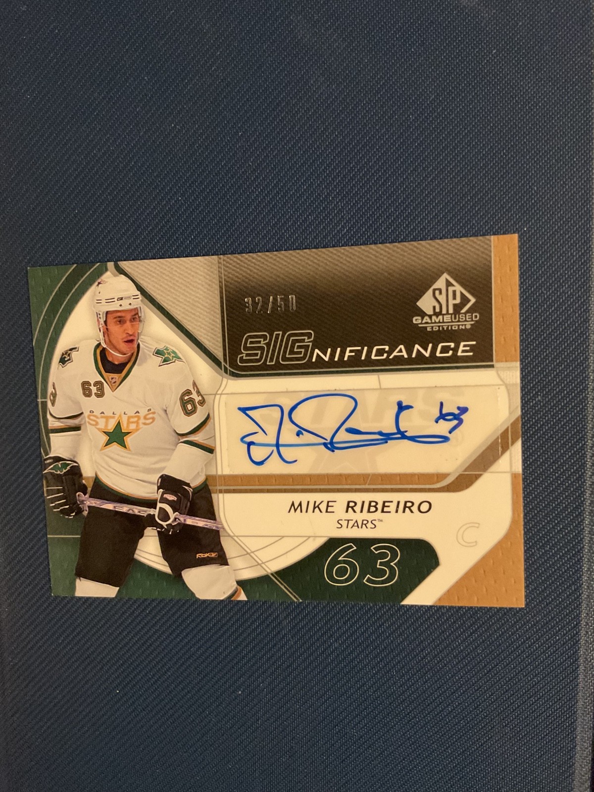 2008-09 SP Game Used Edition Mike Ribeiro SIGnificance Autographed Card # 32/50