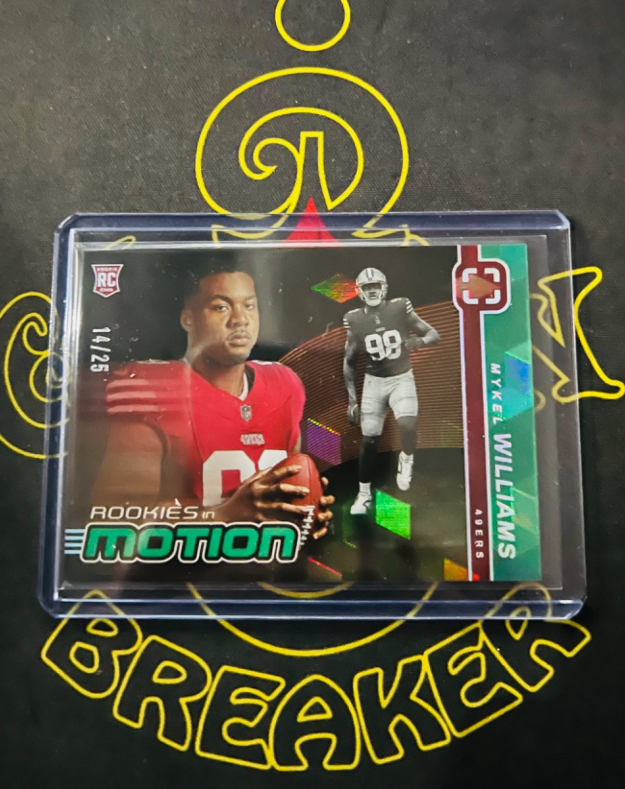 Mykel Williams Panini Photogenic Rookies in Motion #18 Green