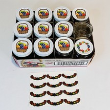 Ball Quilted Crystal Jelly Jars 8 w/Lid 2 w/T...