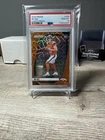 2024 Panini Prizm - Rookies Bo Nix #309 Orange Lazer Color Match  Prizm PSA 10