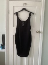 Boohoo Little Black Midi Dress (Women’s Size UK 14 Petite)