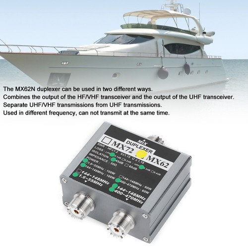 √Vhf Uhf Duplexer MX62 VHF + UHF Duplekser 144-148MHz / 400-470MHz Różne - Zdjęcie 6 z 16