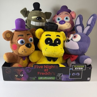 FNAF Lot Of 5 Dreadbear-Golden Freddy-OG Bonnie-Hot Topic Freddy-Rockstar Freddy