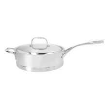 Demeyere Atlantis 5 qt Sauté Pan With Helper Handle And Lid, 18/10 Stainless