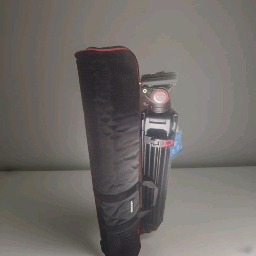 Trípode de video profesional NEEWER 74" con cabezal fluido TP74 - negro/rojo - Imagen 2 de 3