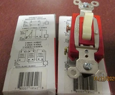 2 Legrand Pass & Seymour PS20AC3I Industrial Extra Heavy Duty 3-way Switch Ivory