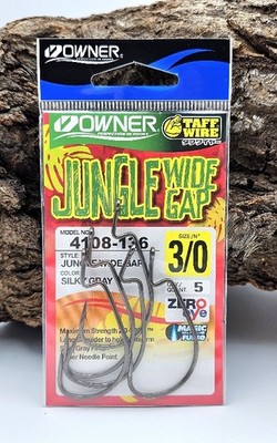 Balzer Owner Jungle Wire Wide Gap 4108 3/0 5 Stück Widegap Haken Zo-Wire SALE